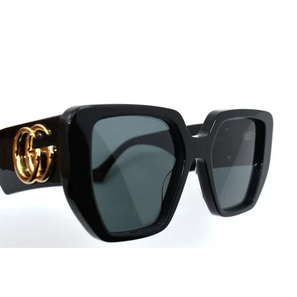 GUCCI GG0956S 003 BLACK GREY WOMEN'S AUTHENTIC SUNGLASSES - Picture 9 of 10